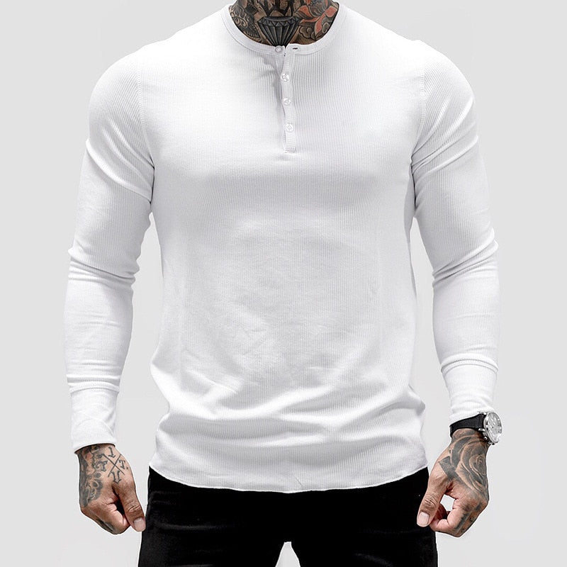 Men's Slim-Fitting Athletic Workout T-Shirt for Sports and Casual Wear