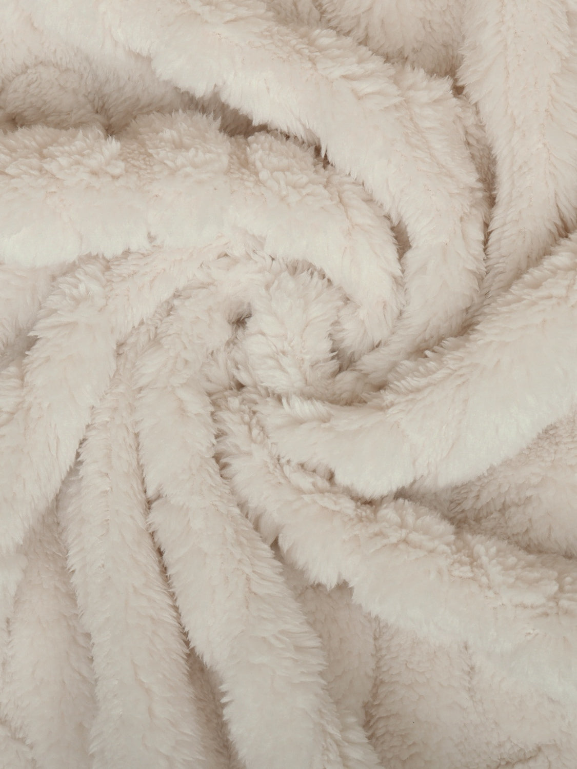 Plus-Size Cozy Open-Front Hooded Polyester Plush Coat