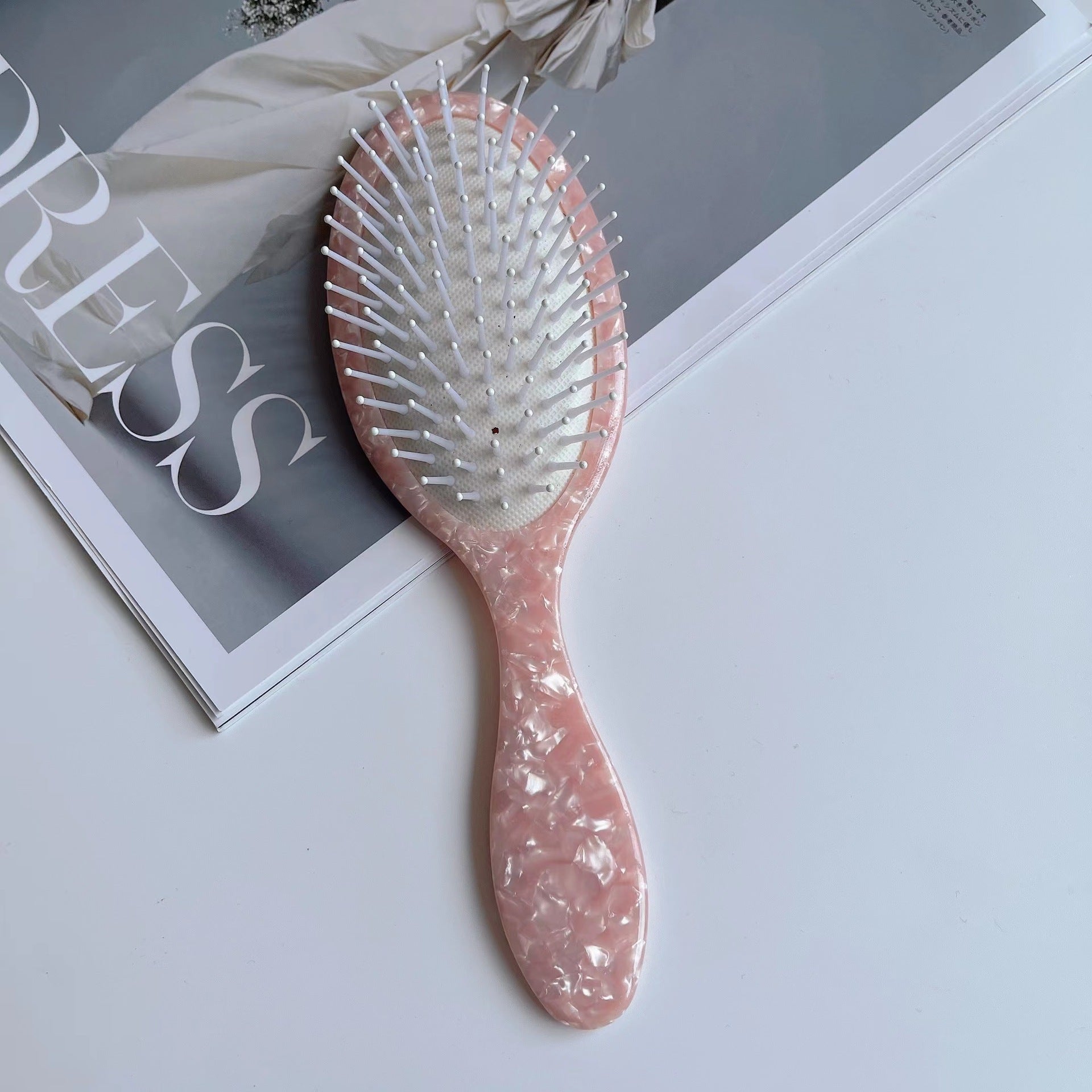 Stylish Fashionable Tourtoise Shell Design Air Cushion Hair Brush for Everyday Use