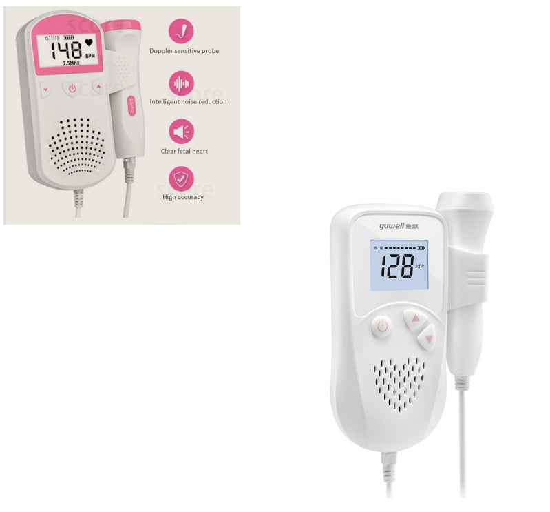 Home Use Fetal Heart Rate Monitor - Pregnancy Essential for Detecting Baby Fetal Heart Sound and Rate