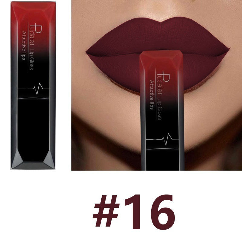 Long - lasting Waterproof Matte Lipstick with 21 Color Options