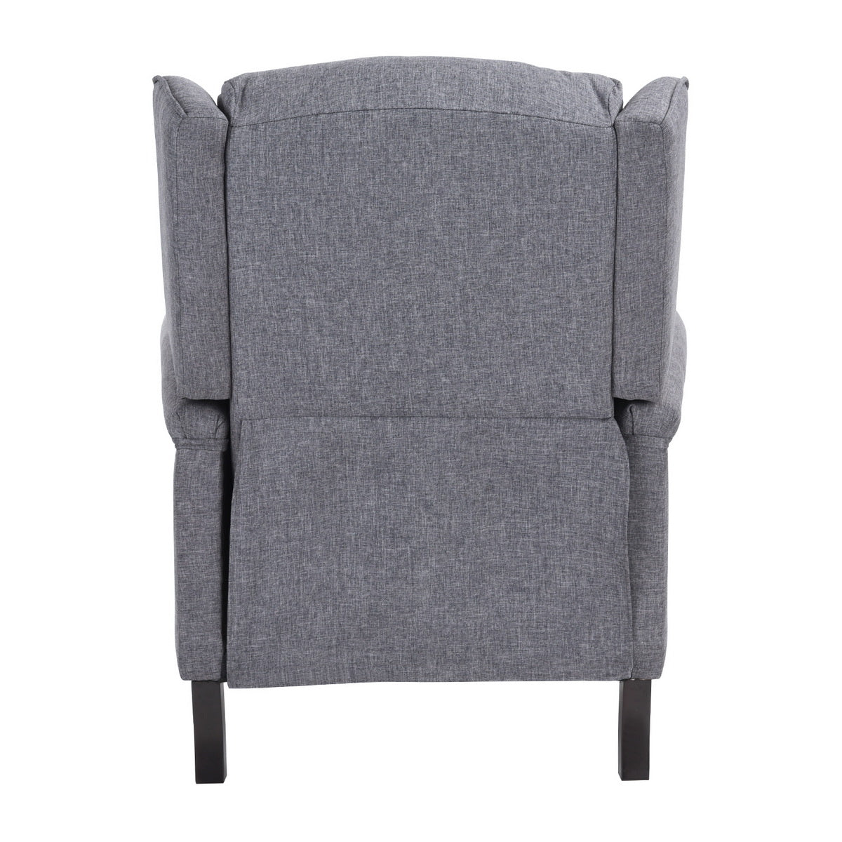 Grey Fabric Wingback Recliner for Small Living Spaces, Ideal for Adults' Relaxing