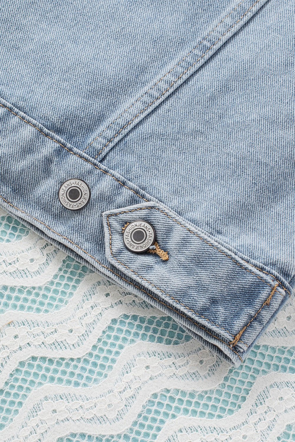 Casual Distressed Denim Hooded Jacket with Drawstring