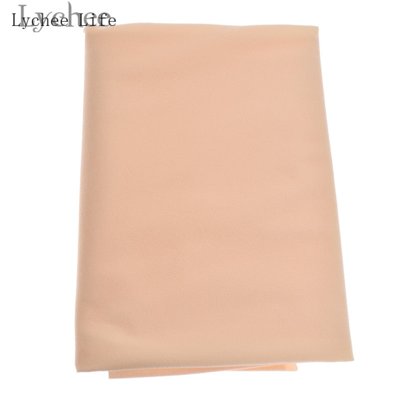 Lychee Life Doll Skin-Style Solid Color Fleece Plush Cloth for DIY Patchwork and Sewing Crafting Supplies Accessories