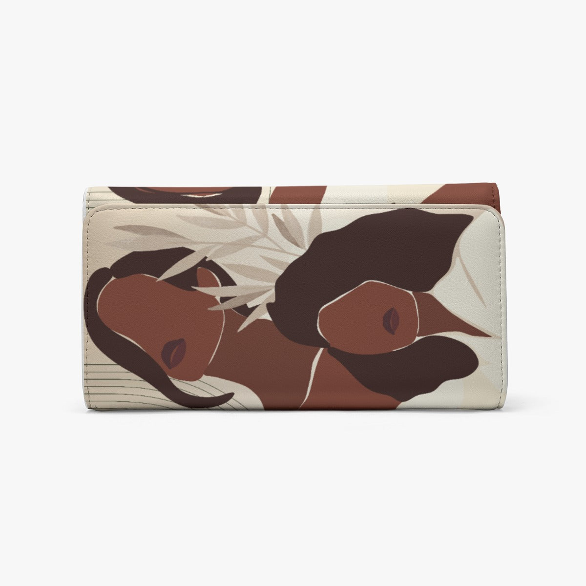 Unique Foldable PU Wallet for Women in Black, Beige, Cream & Brown
