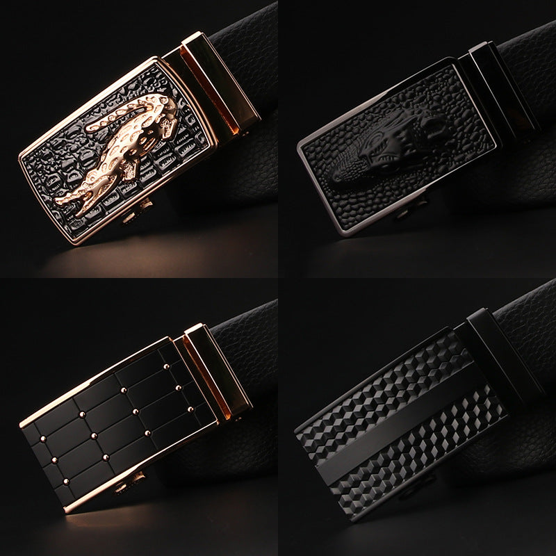 Men's Automatic Alloy Belt Buckle for Business Use