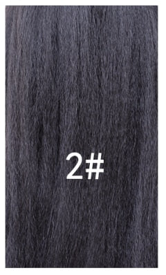 Lydia 16-Inch Synthetic Kinky Straight Ponytail Hair Extension with Curly Tail and Drawstring