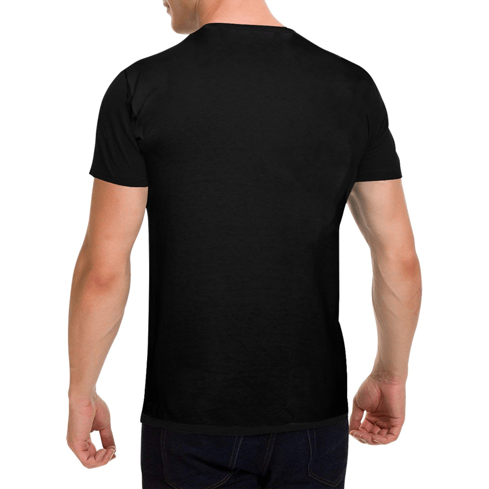 Dunbi-Designed Men's 100% Cotton Gildan T-shirt (USA Size), Large Black