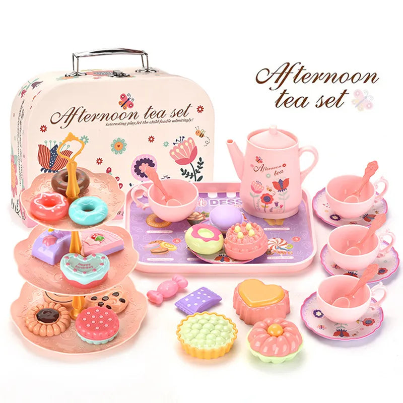 DIY Girls Pretend Play Kitchen Tea Food Cake Set - Ideal Gifts for Kids
