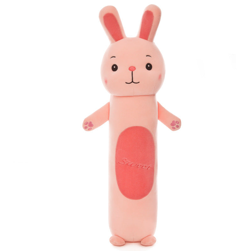 Soft Long Cylindrical Plush Toy Pillow in Multiple Animal Designs