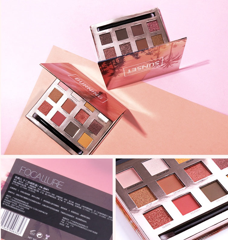 Focallure Glamorous 12 - Color Shining Eyeshadow Palette for Stunning Makeup