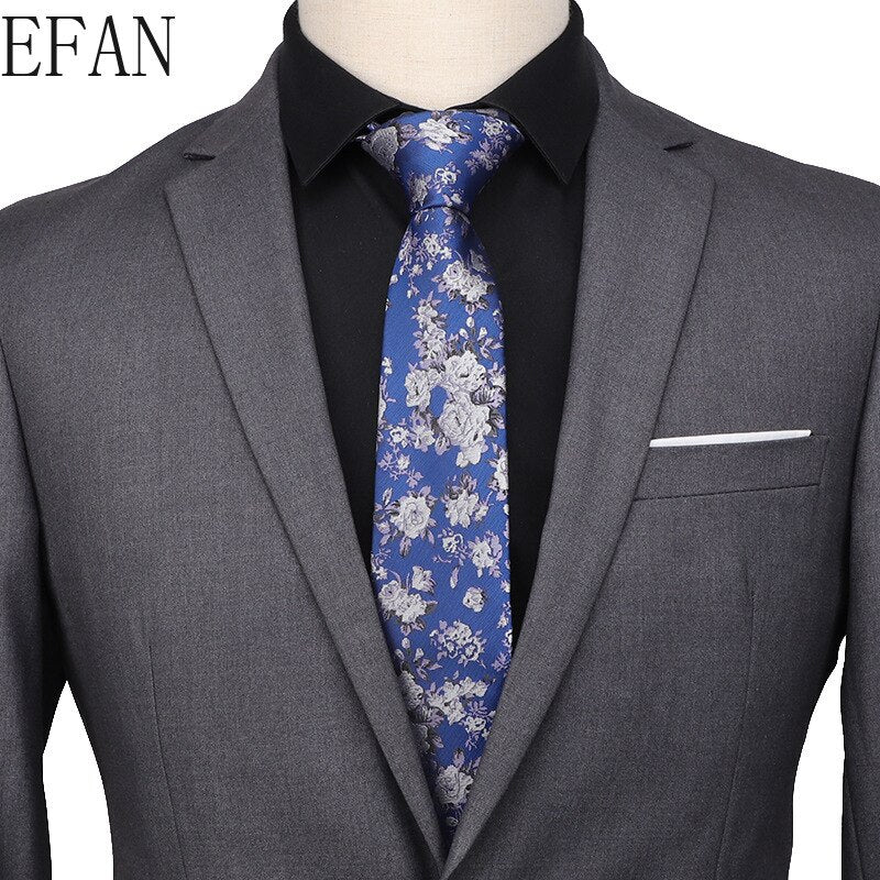 Adult Men's 7cm Paisley Pattern Silk-Polyester Formal Necktie