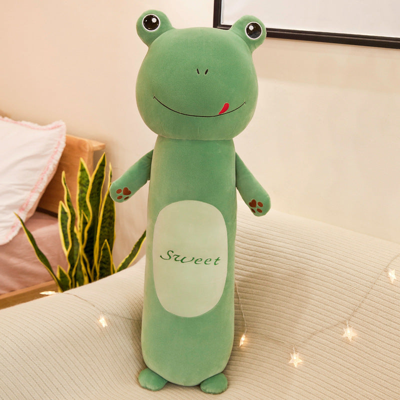 Soft Long Cylindrical Plush Toy Pillow in Multiple Animal Designs