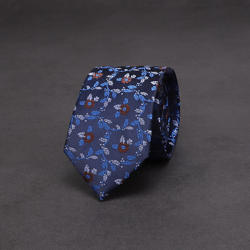 Adult Men's 7cm Paisley Pattern Silk-Polyester Formal Necktie