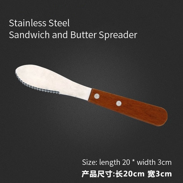 Leeseph Stainless Steel Dough Cutter, Steak Shovel & Pizza Salad Scraper - Kitchen Baking Tools