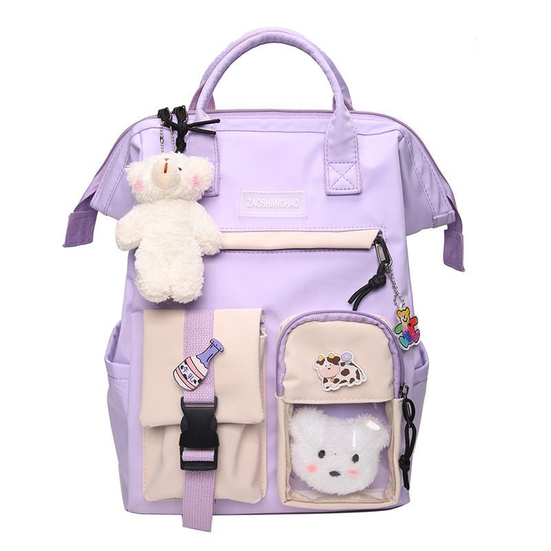 Wholesale Fashionable Multicolor Large-Capacity Geometric Backpack for Women
