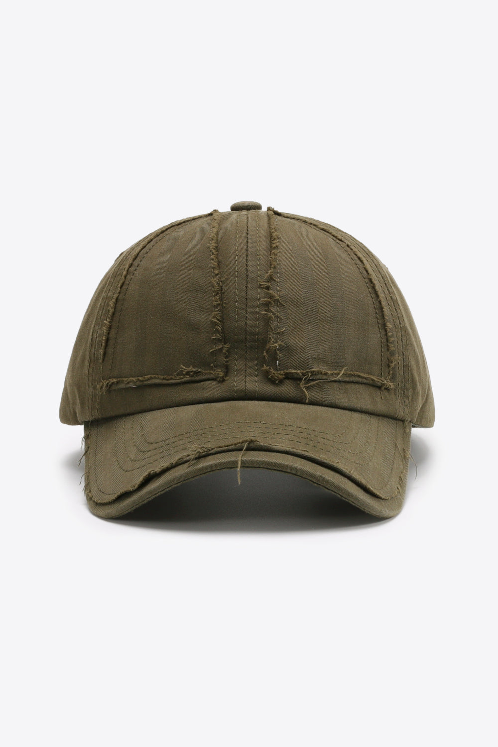 Fashionable Distressed Style Adjustable Cotton Baseball Cap for Everyday Wear