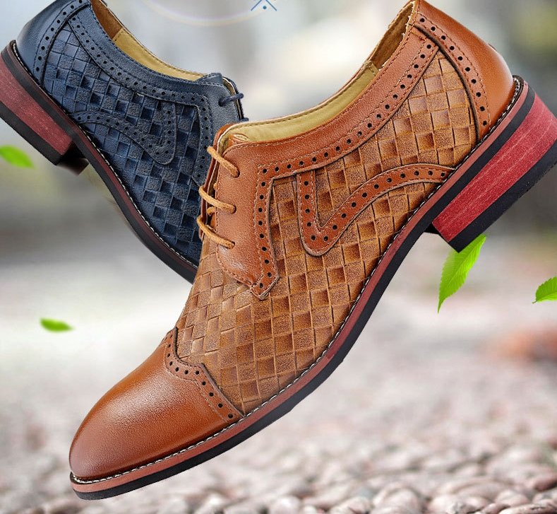 Fashionable Men's Leather Shoes for Korean Nightclubs from AliExpress