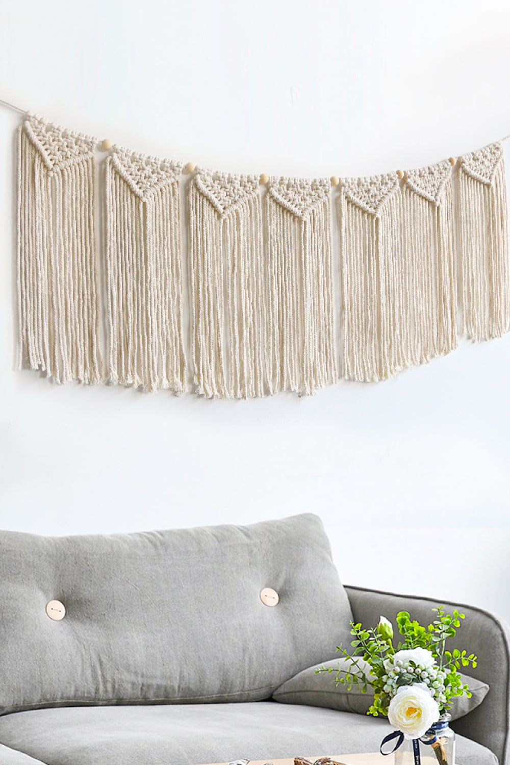 Exquisitely Handmade Cotton Fringe Macrame Wall Decor