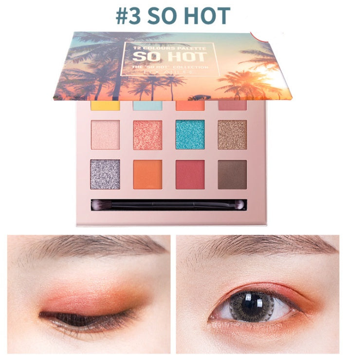Focallure Glamorous 12 - Color Shining Eyeshadow Palette for Stunning Makeup