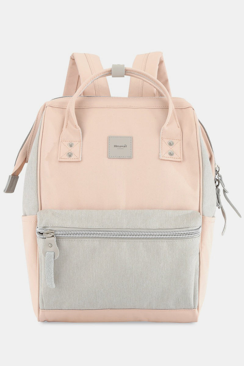 Himawari Large Eco - friendly Water - Resistant Canvas Backpack with Handy Side Pockets