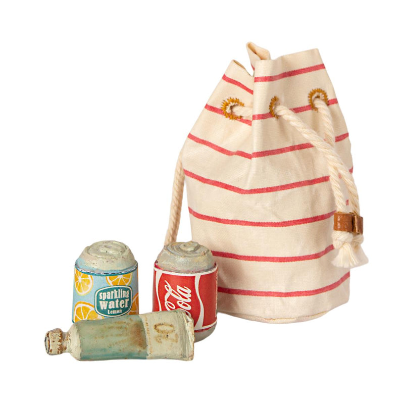 Maileg Miniature Cotton Bag Filled with Beach Necessities