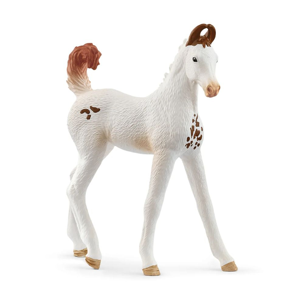 Adorable Schleich Marwari Foal with Distinctive Ears and Spotted Fur