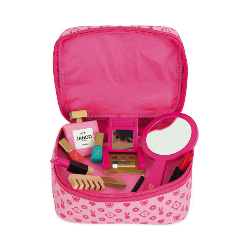 Janod Charming Little Miss Vanity Case with Wooden Accessories