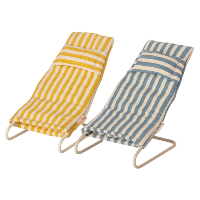 Maileg Striped Mouse Beach Chair Set for a Perfect Vacation
