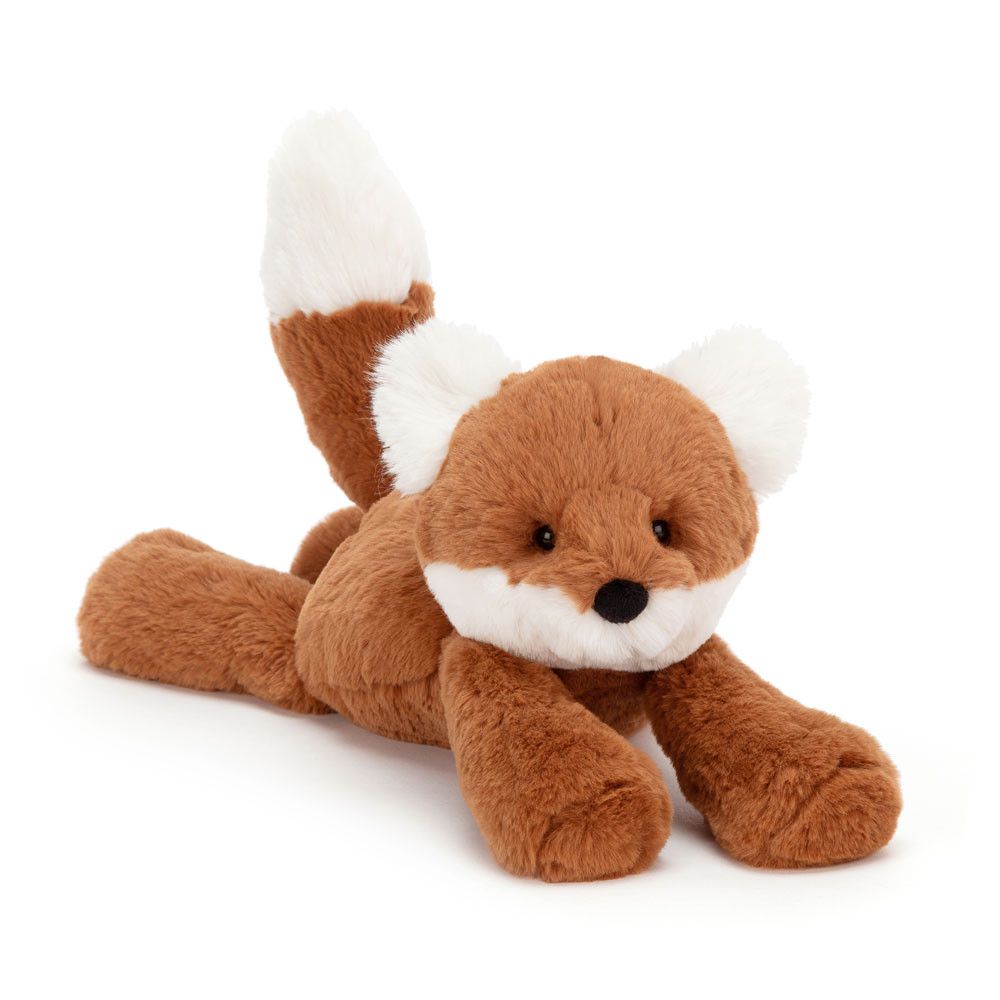 Adorable Super Soft Dark Orange Fur Smudge Fox Stuffed Toy
