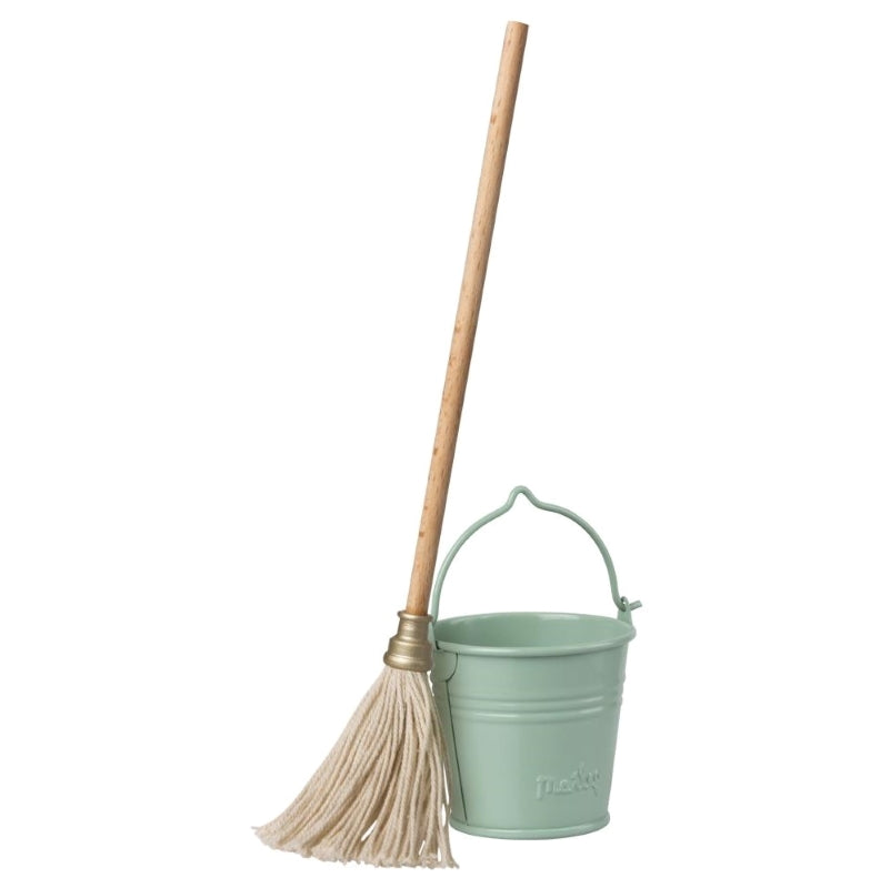 Maileg Cleaning Set: Bucket and Mop for MINI Sized Maileg Friends