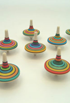 Mini Striped Rallye Finger Top for Kids from 3 Years Old