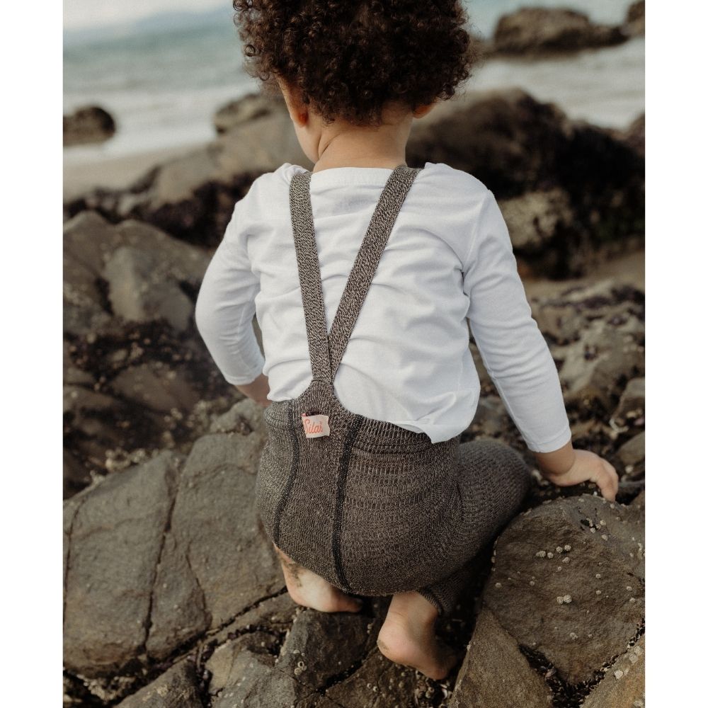 Silly Silas Organic Cotton Footless Ribbed Tights for Babies and Toddlers