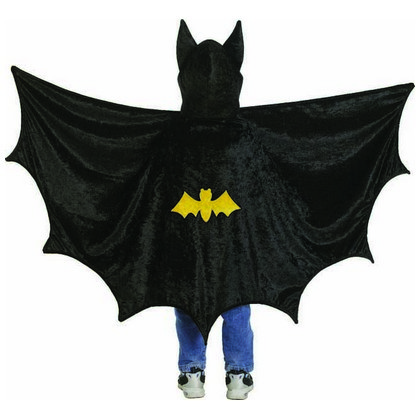 Batman-Inspired Hooded Cape for Kids Aged 5 - 6 Years