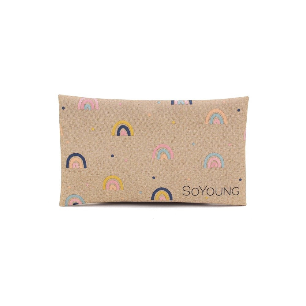 Neo Rainbows-themed Raw Linen Ice Pack for Keeping Lunch Cool