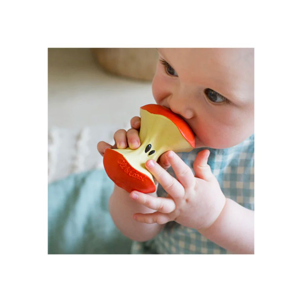 Oli and Carol's Handmade Pepa the Apple Baby Teether Toy