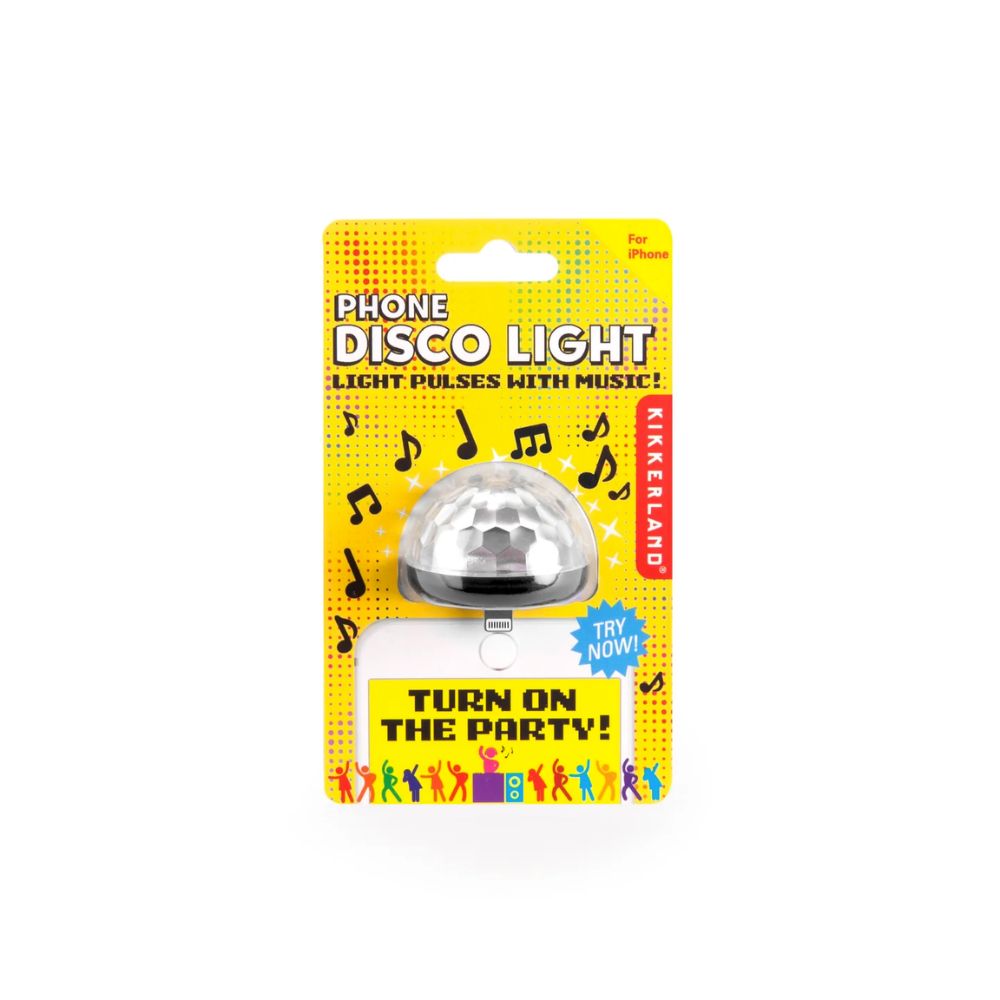 Black iPhone-Compatible Disco Party Light for a Groovy Music Experience
