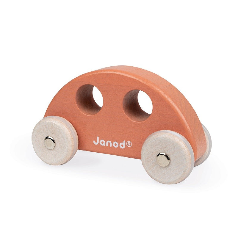 Janod Wooden Small Push Vehicles for Toddlers