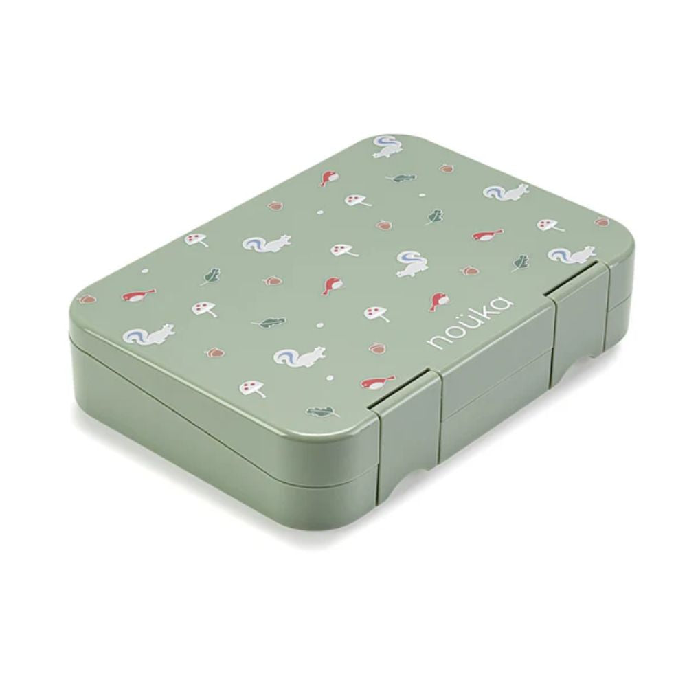 noüka Woodland Life Bento Lunch Box - Ideal for Toddlers and Young Kids
