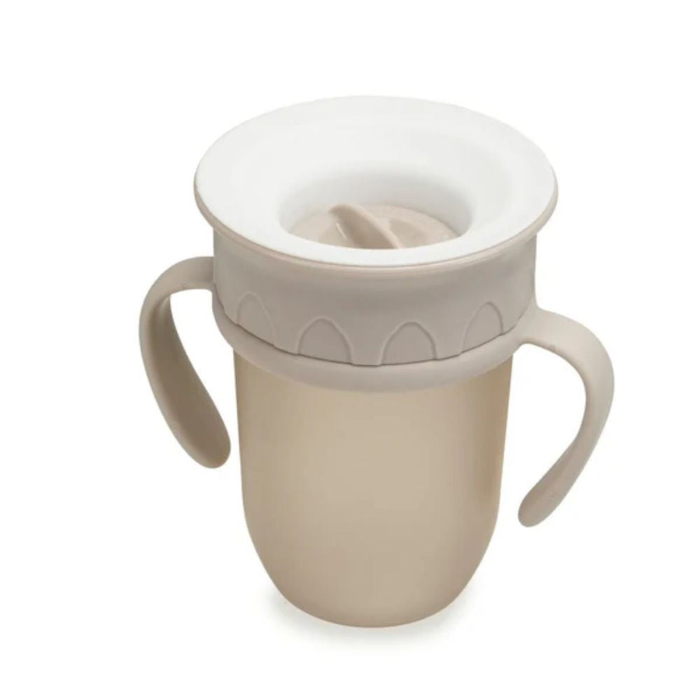 noüka All-Around Soft Sand Colored Spill-Free Toddler Sippy Cup