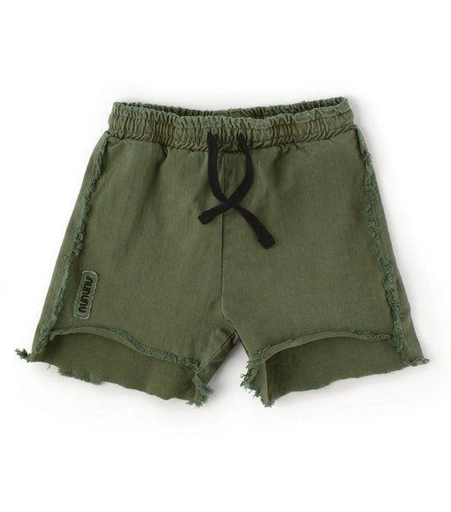 Nununu Unisex Olive Two-Length Summer Sweatshorts for Fun Adventures