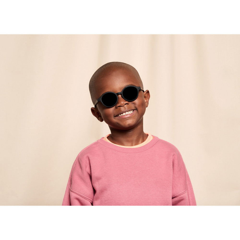 Izipizi Stylish Black Sunglasses for Kids Aged 3 to 5 Years from the SUN Kids+ Collection