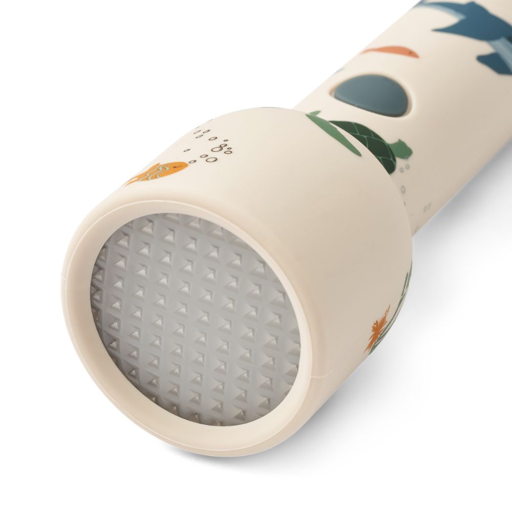 Liewood Sea Creature Printed Dimmable Flashlight in Gray Color