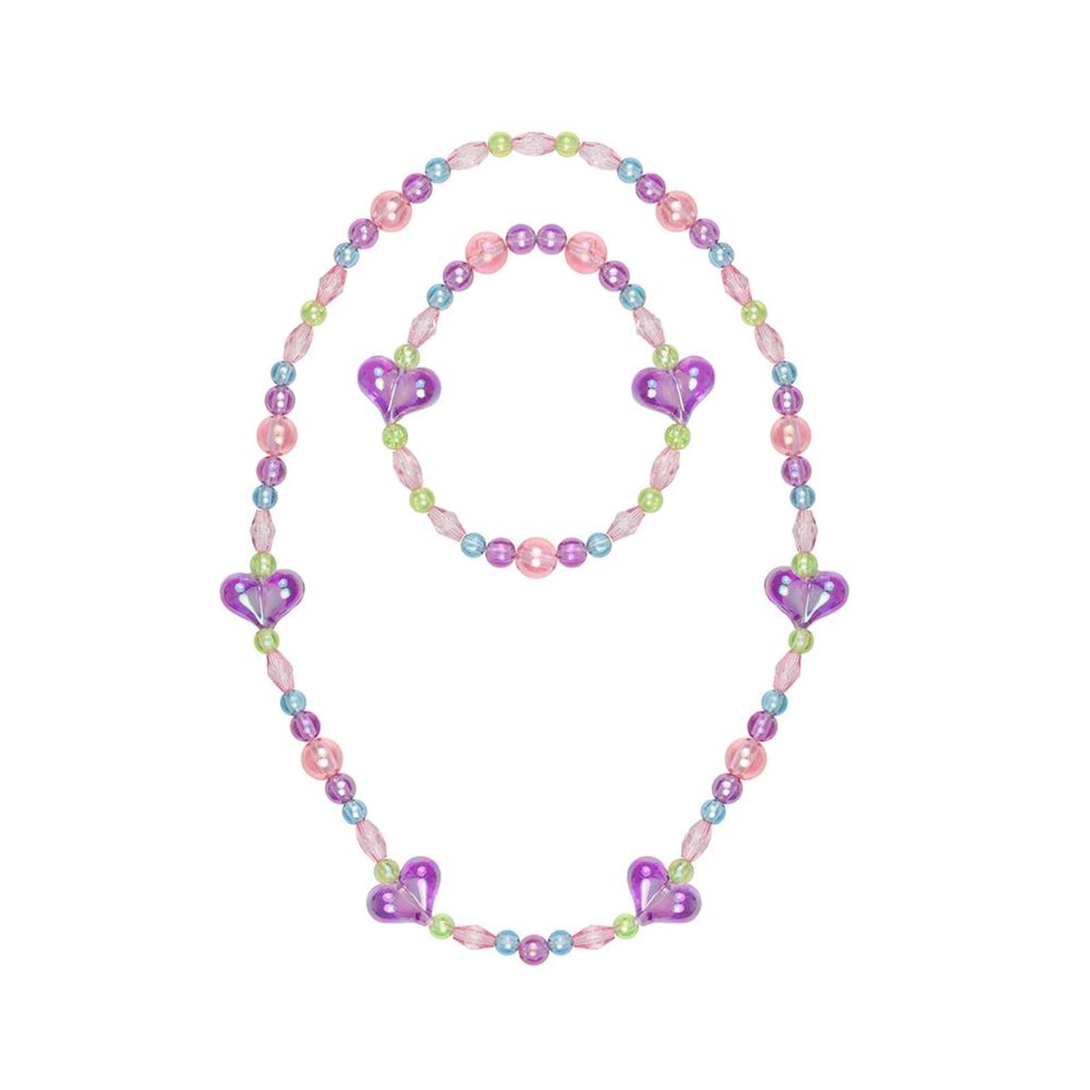 Romantic 'My Heart Will Go On' Beaded Necklace and Bracelet Jewelry Set