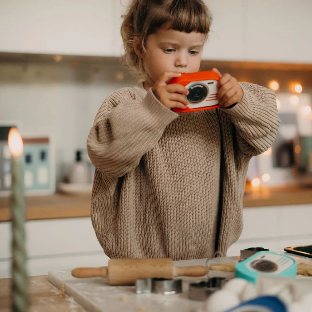 Red Kidywolf Waterproof and Shockproof Digital Camera for Kids