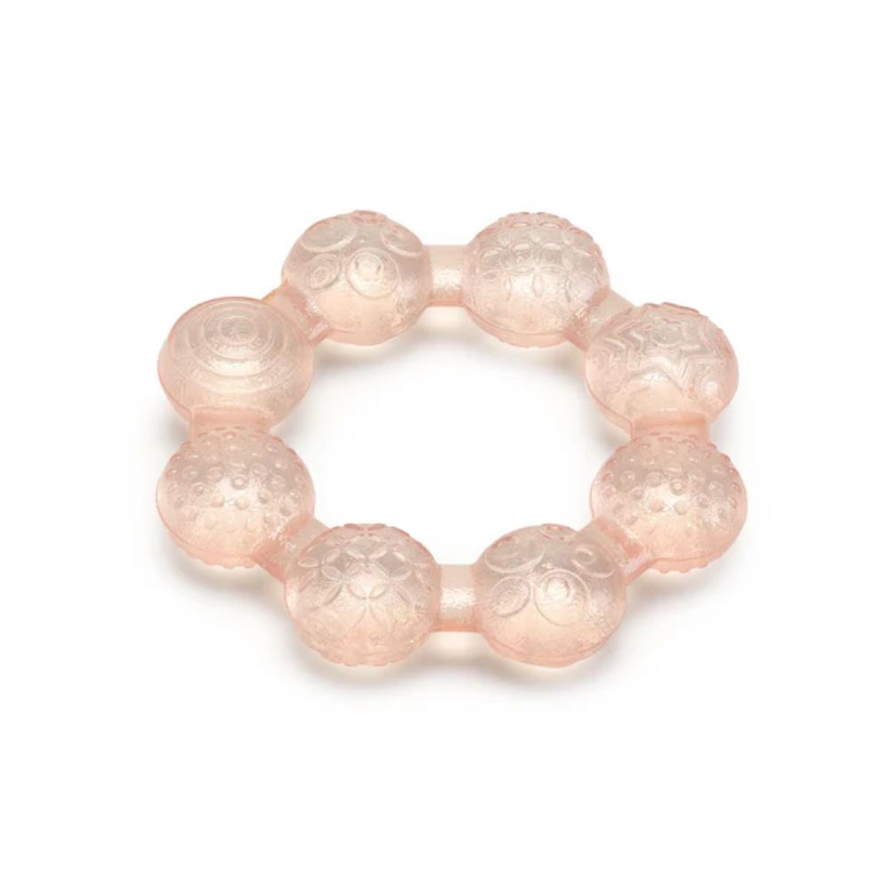 noüka Soft Blush Cooling Ring Teether for Soothing Baby Teething