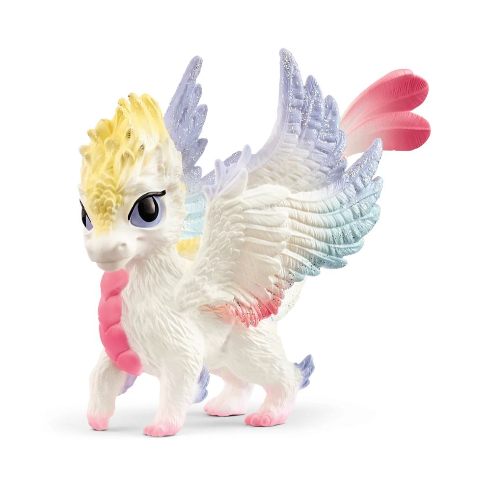 Schleich Fantasy Rainbow-Colored Baby Dragon Toy