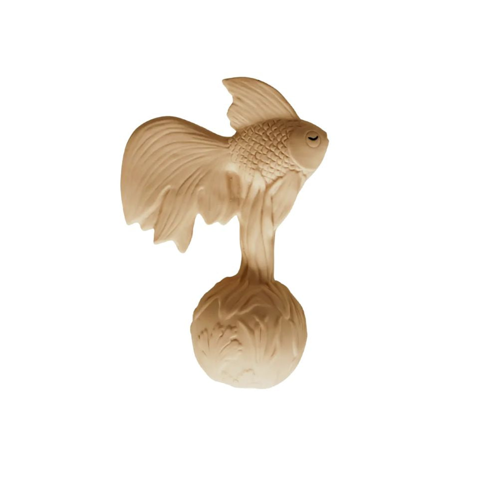 Natruba Goldfish - Natural Rubber Teething Rattle for Kids