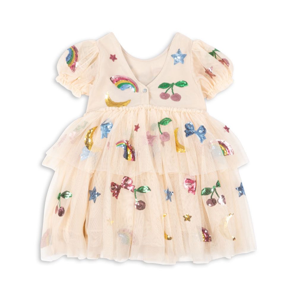Konges Sløjd Yvonne Voluminous Puff Sleeve Tulle Dress for Girls