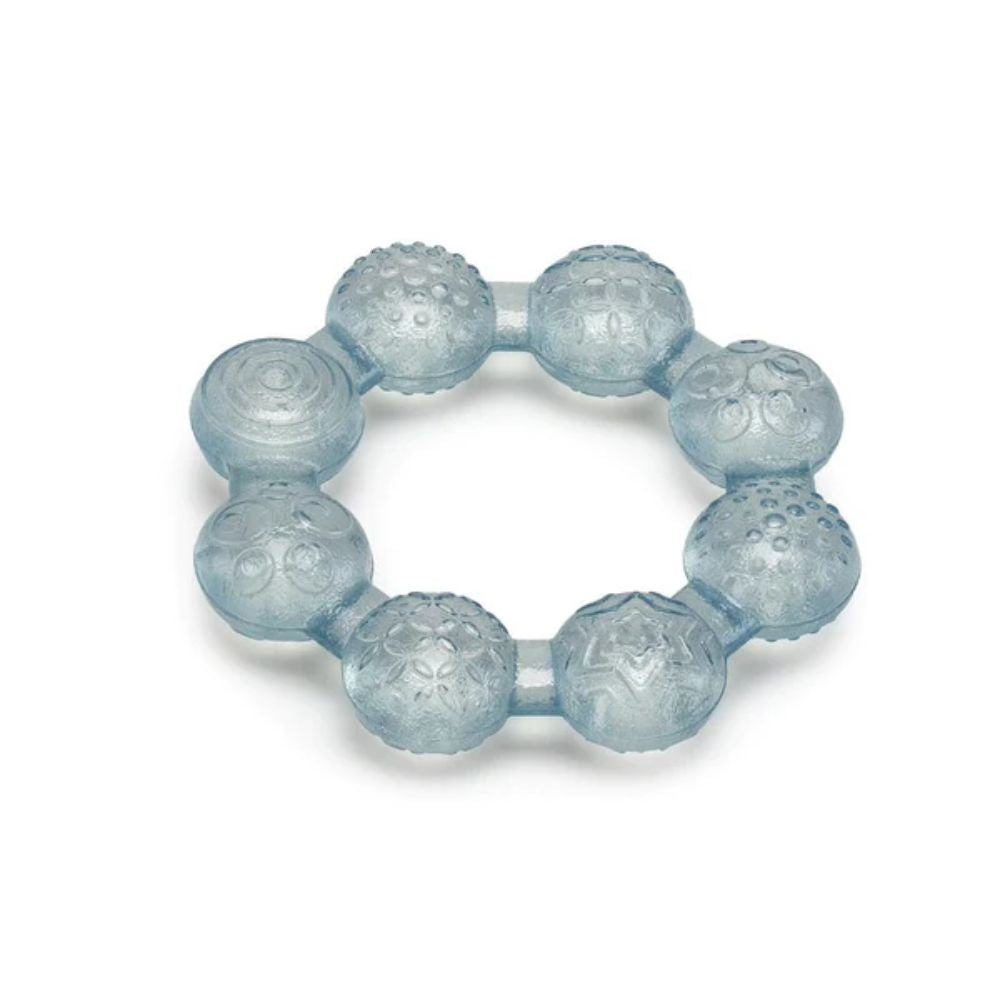 noüka Wave-Patterned Cooling Ring Teether for Soothing Baby Teething